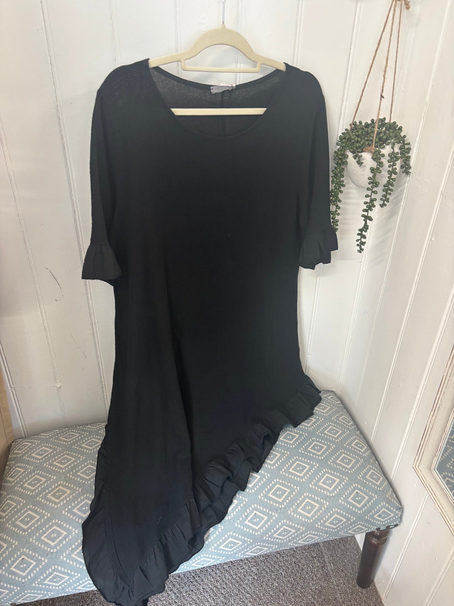 Palm Coast Ruffle asymmetric Dress