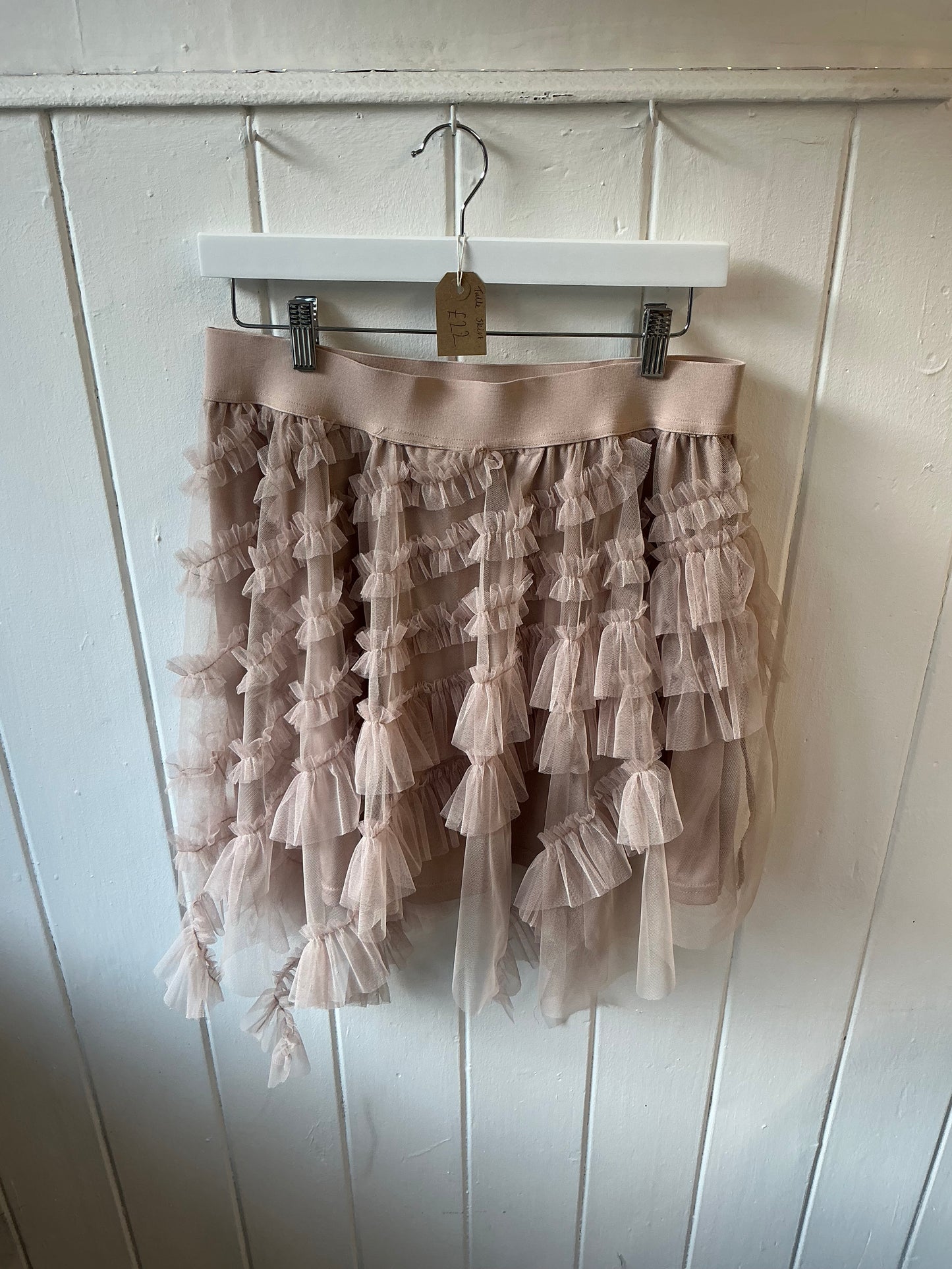 Beige Tulle Skirt