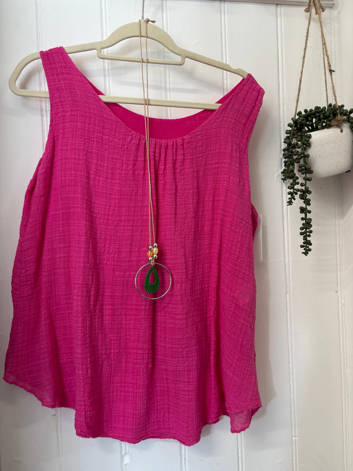 Cheesecloth Vest Tees