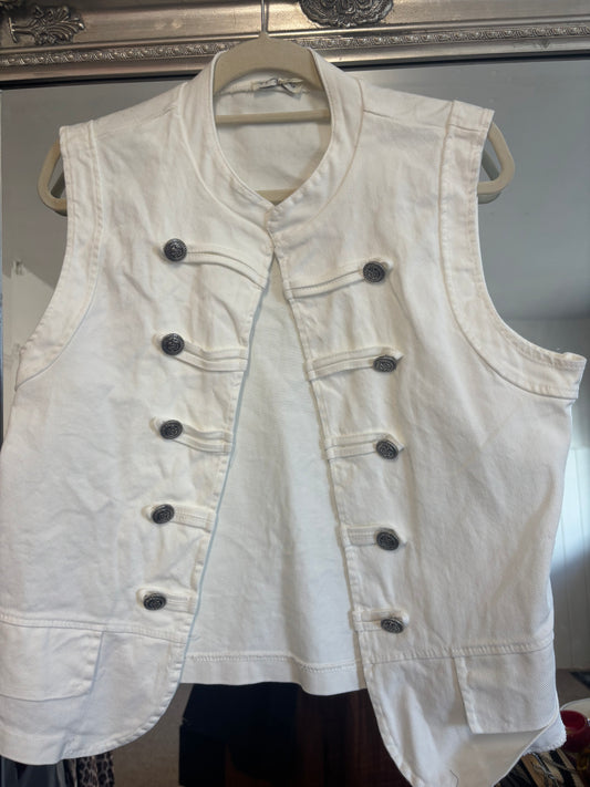 Military Denim waistcoat