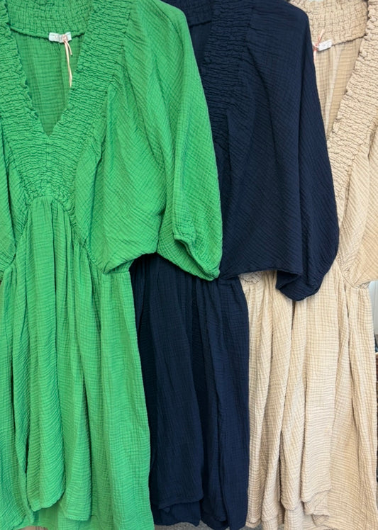 Midi Dress Pillow Linen