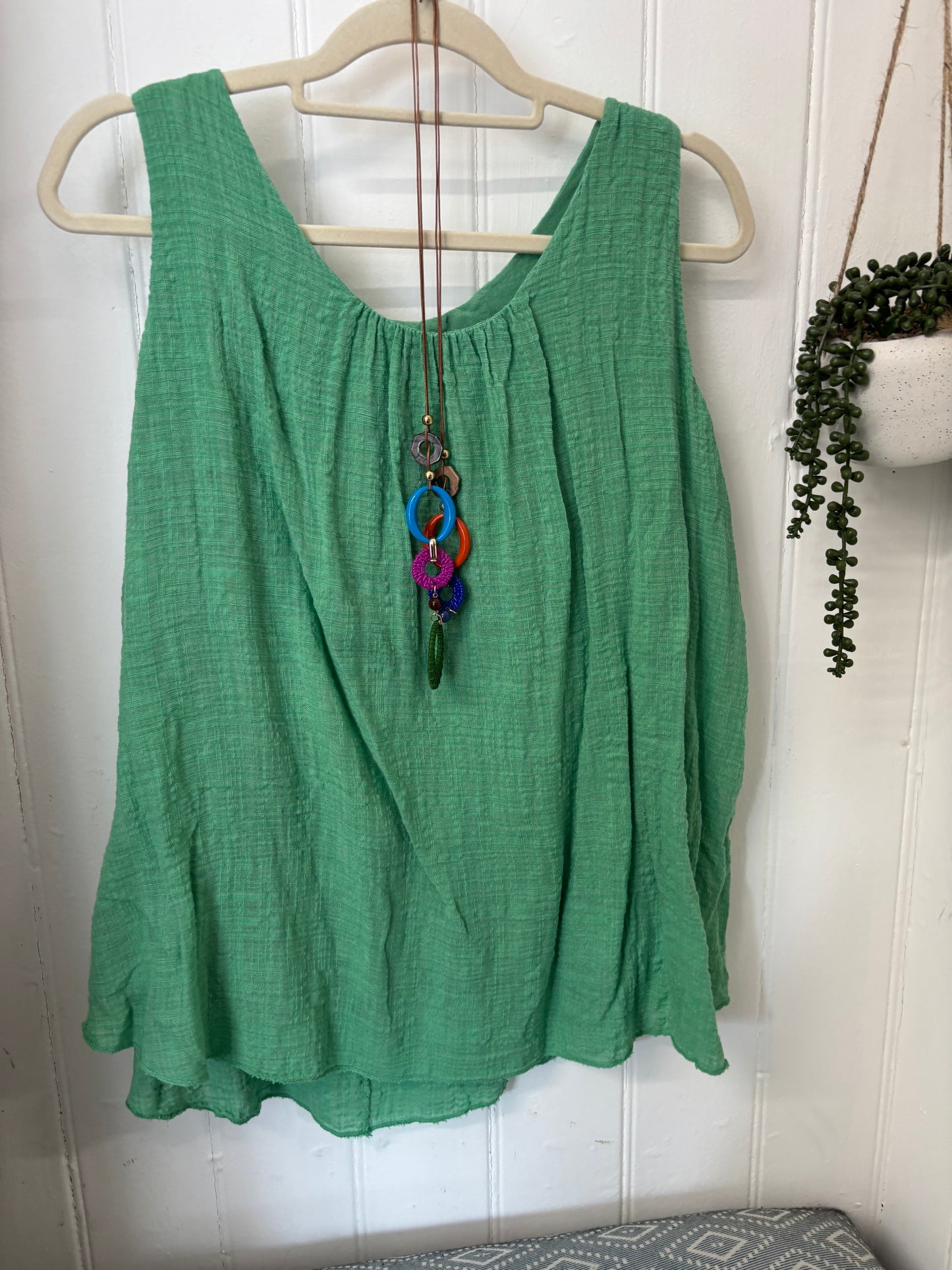 Cheesecloth Vest Tees