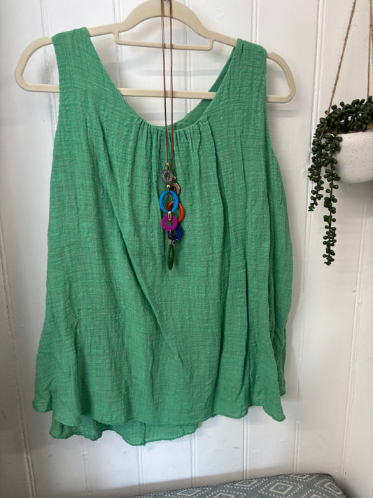 Cheesecloth Vest Tees