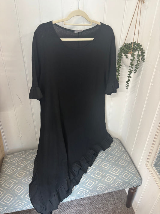 Palm Coast Ruffle asymmetric Dress
