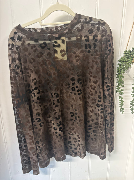 Flock Leopard Mesh