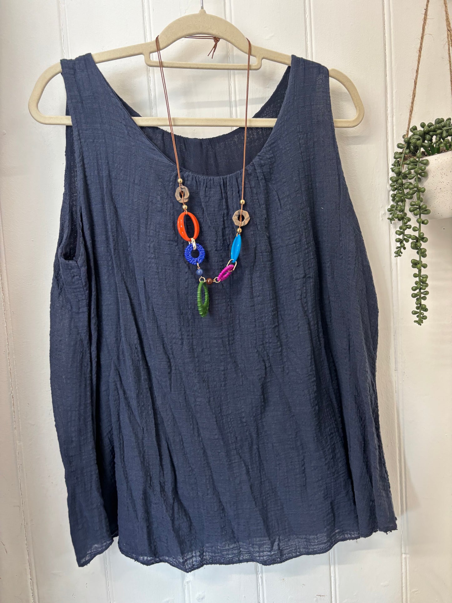 Cheesecloth Vest Tees