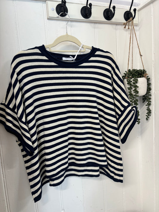 Striped Boxy Fine knit