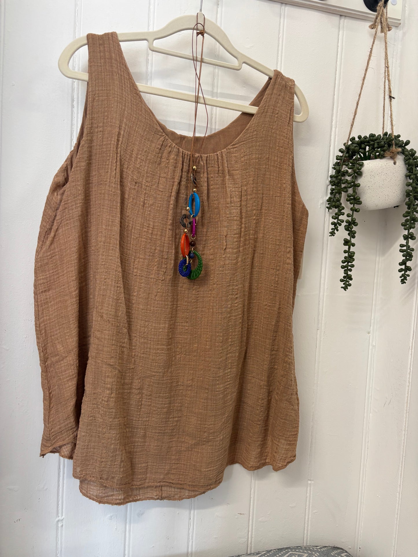 Cheesecloth Vest Tees