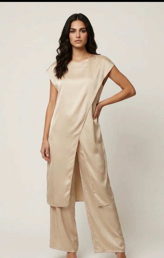 Satin crossover Co ord