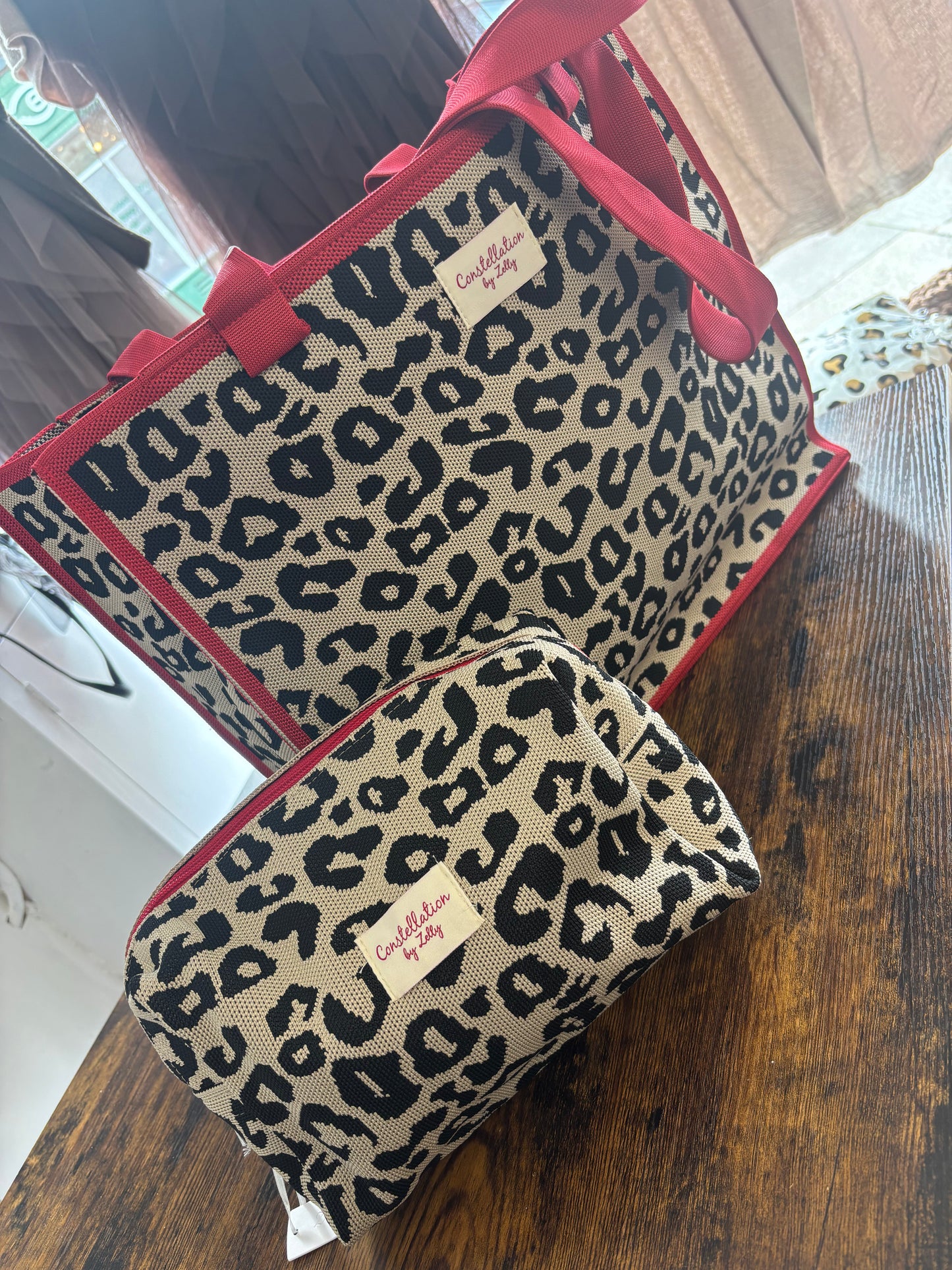 Holiday Tote & Cosmetic Bag
