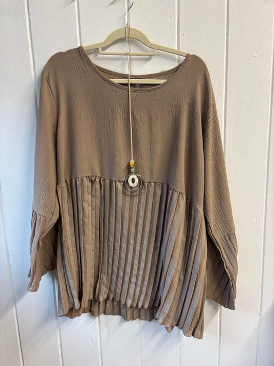 Black Tunic with Necklace