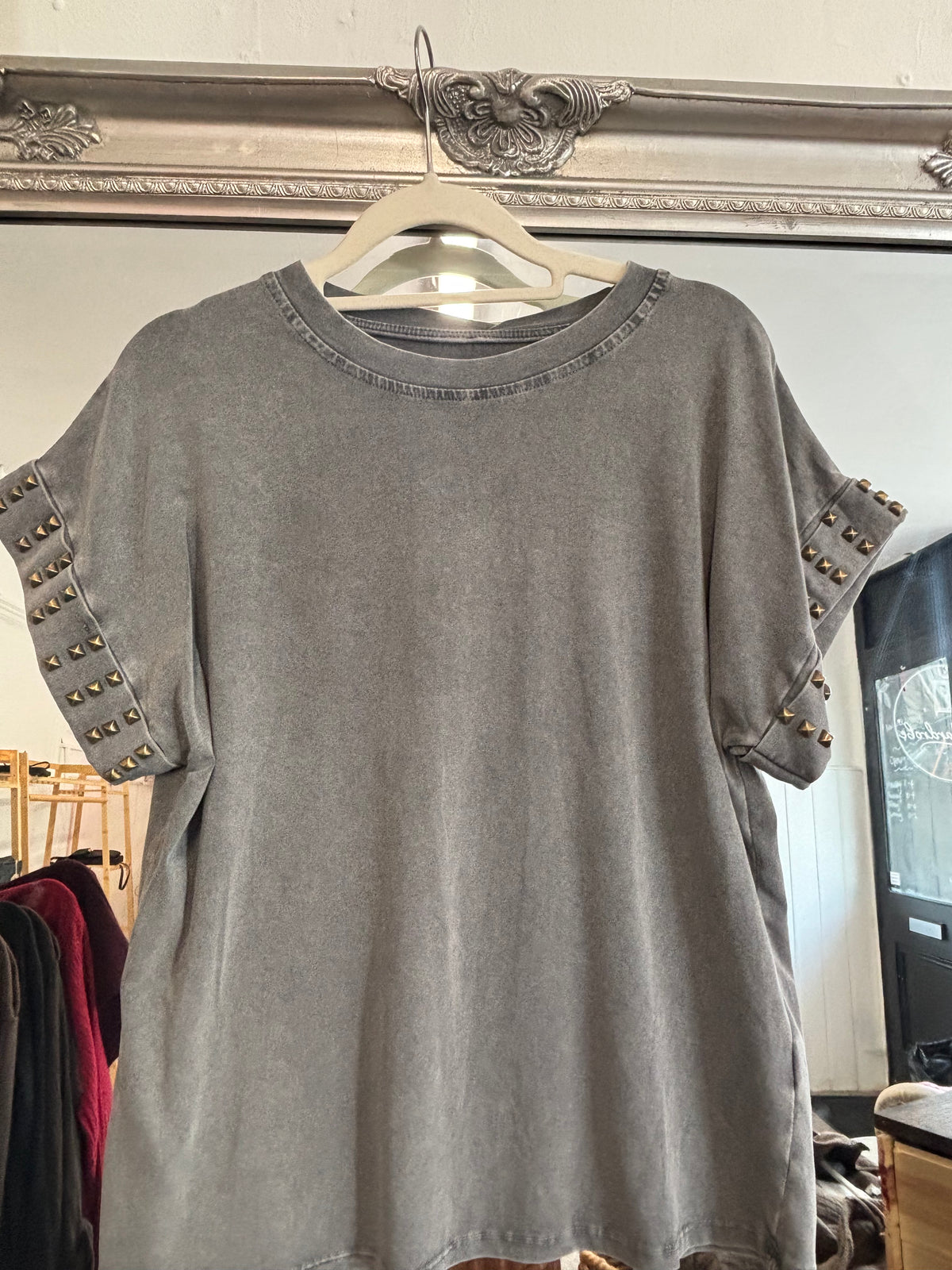 Grey Stud tee