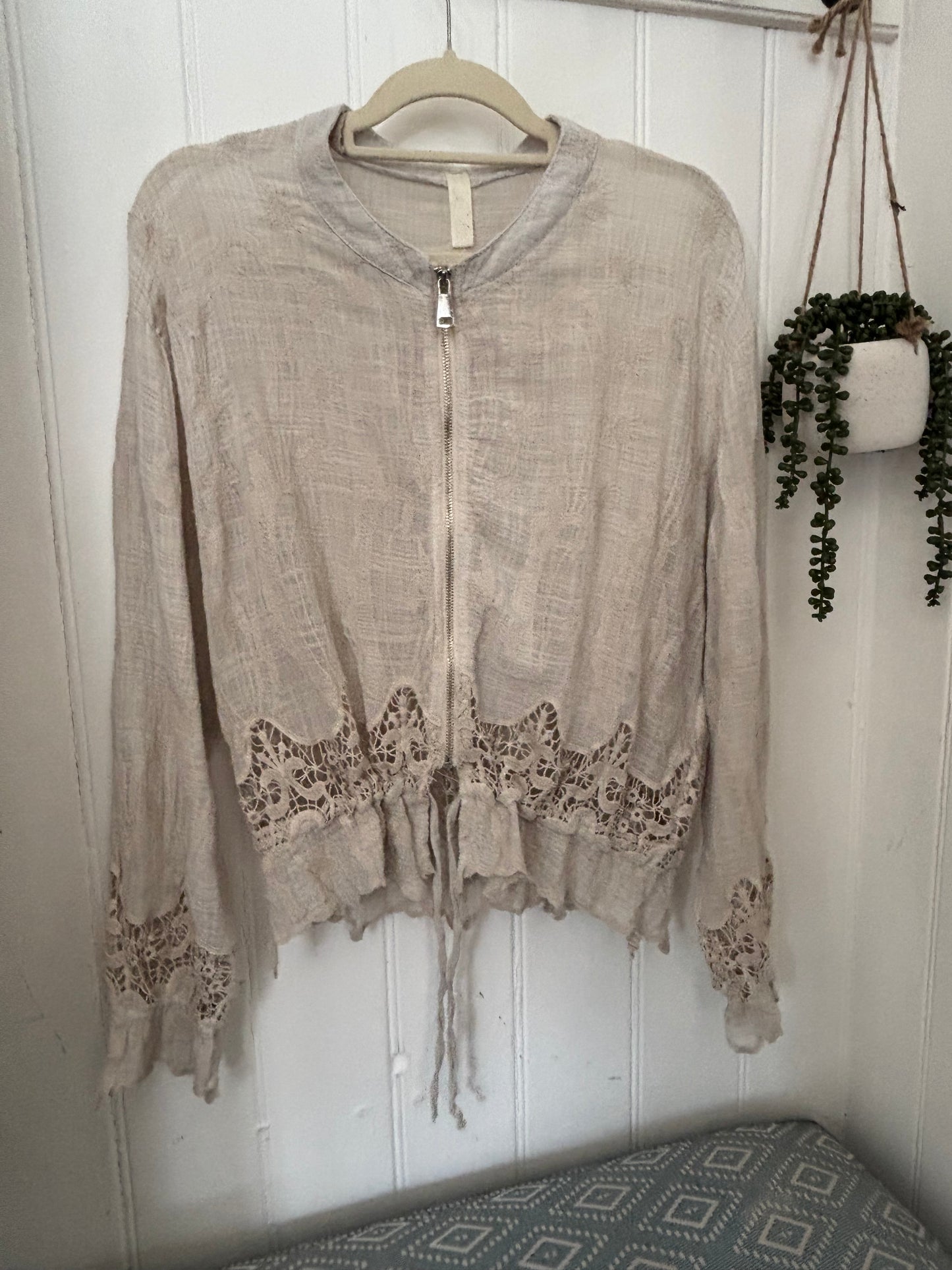 Linen & Lace Bomber