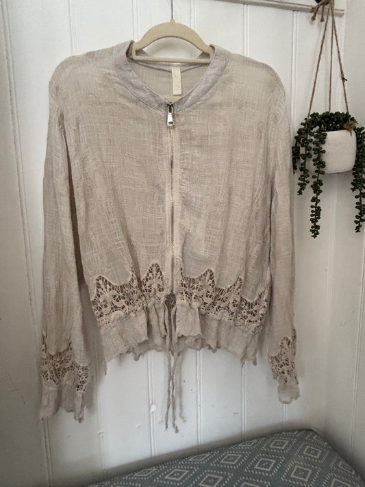 Linen & Lace Bomber