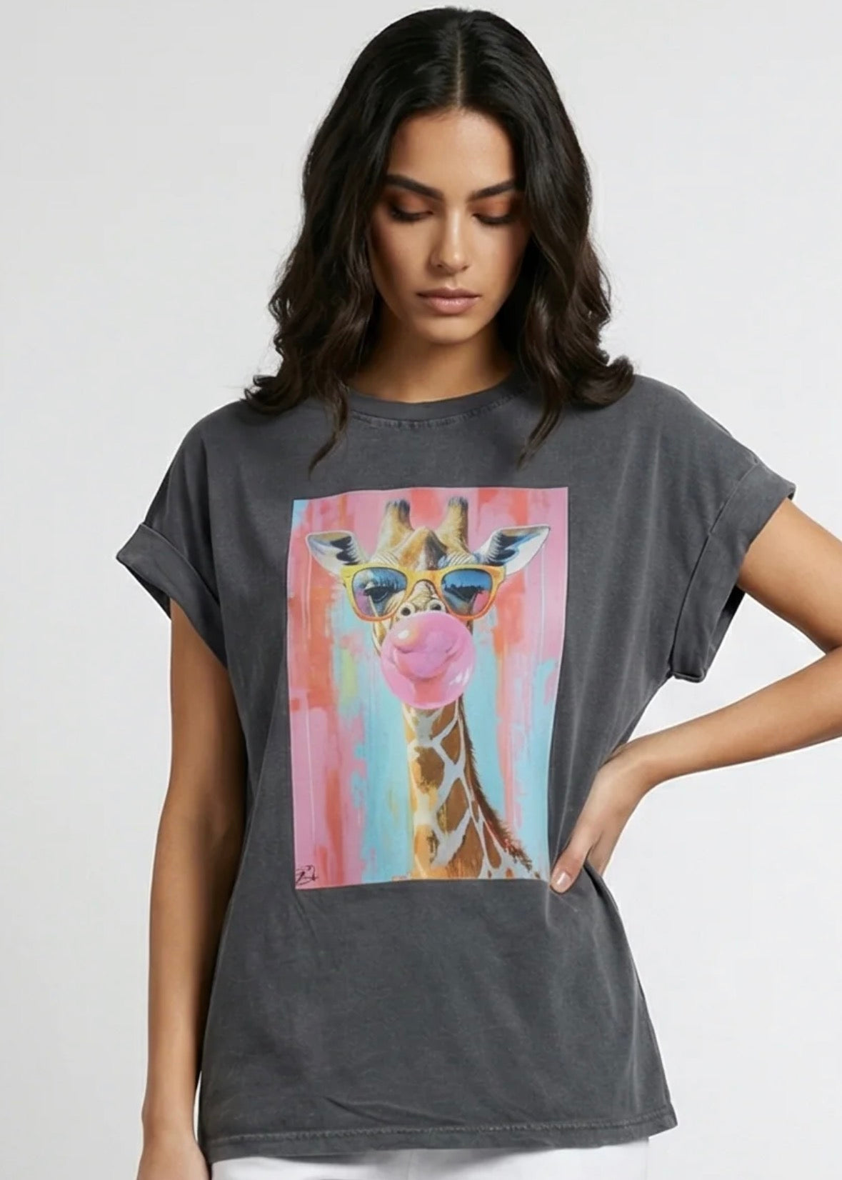 Bubble Pop Giraffe Tee