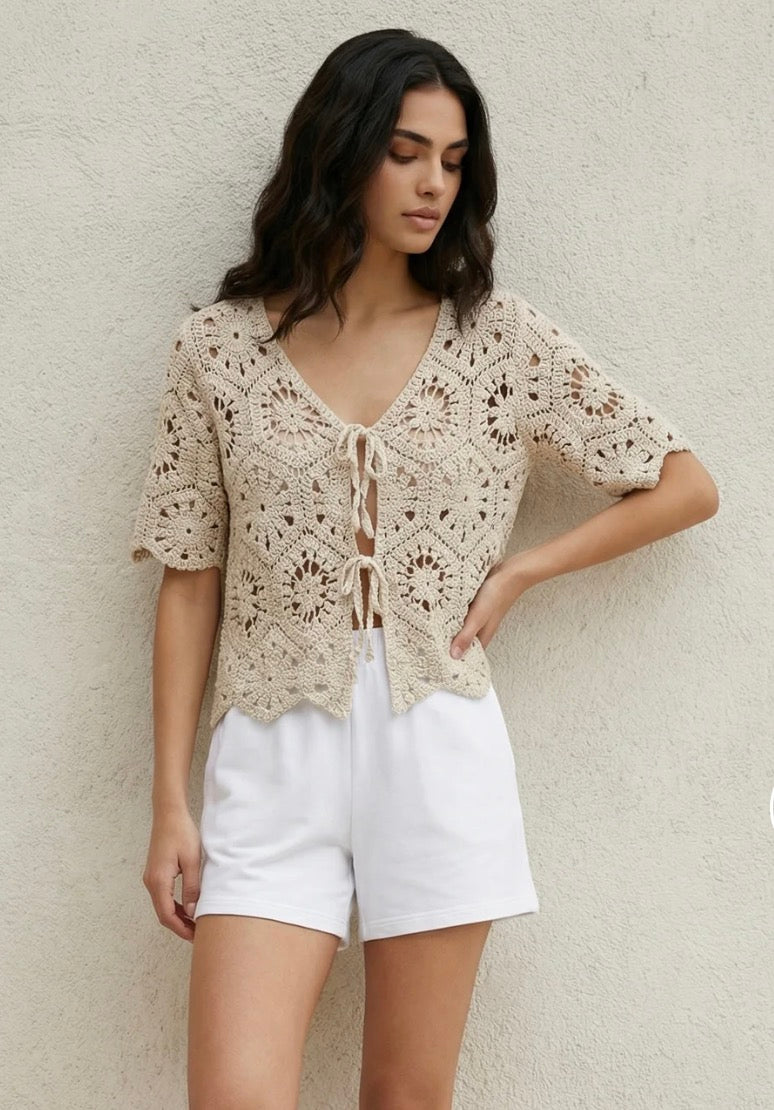 Crochet Tie Front