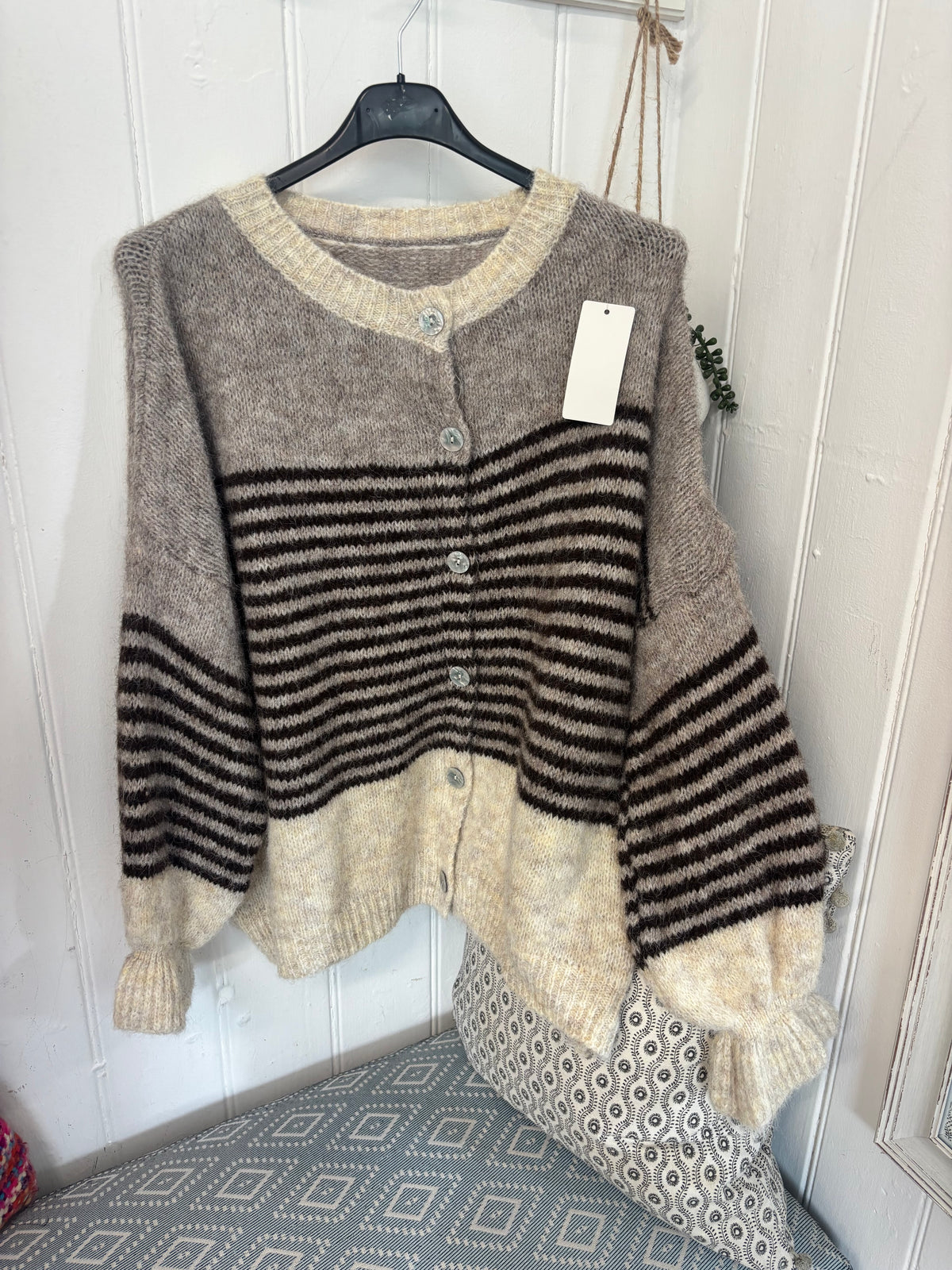 Fluted Cardigan